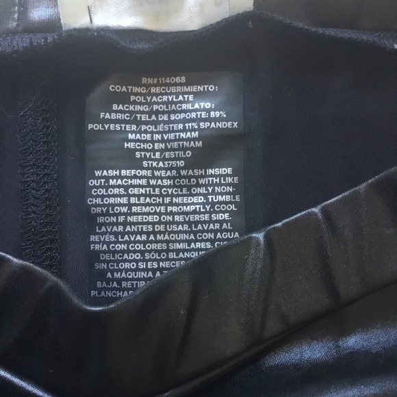 Ten Sixty Sherman Faux Leather Leggings Large - Picture 5 of 7